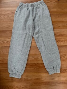 Brandy Melville Light Gray Fleece Joggers